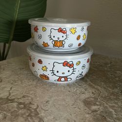 Hello Kitty Tupperware Set