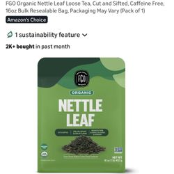 nettle leaf tea 1lb loose leaf NEVER BEEN OPENED 