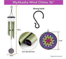 my akasha windchimes flower of life pattern