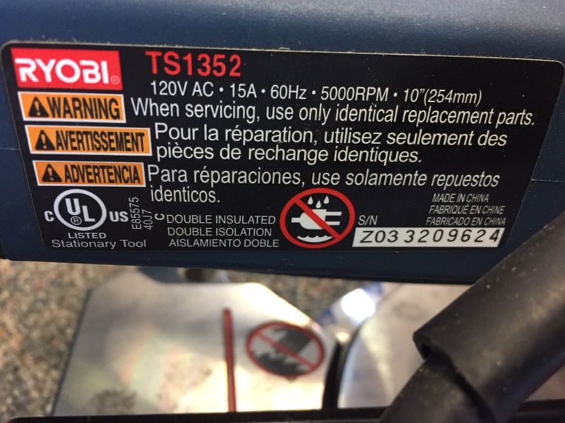 Ryobi ts1352 price deals