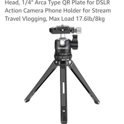 NEEWER Mini Tripod for Camera, Compact Desktop Tripod with 360° Low Profile Ball Head, 1/4" Arca Type QR Plate for DSLR Action Camera Phone Holder for