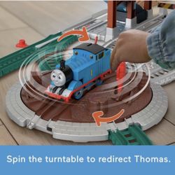 Thomas & Friends Load & Launch Barrel Delivery Set by Fisher-Price & Classic Motorized Toy Train