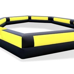 20Ft Gaga Ball Pit Inflatable with Built-in Blower Indoor & Outdoor Portable Gaga Ball Pit Blow Up Gaga Pit Game Court for Backyard, Camp, Family Fun