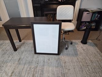 Selling chair, table, and big picture frame!