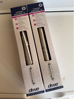 Chrome grab bars for bathroom etc 12”