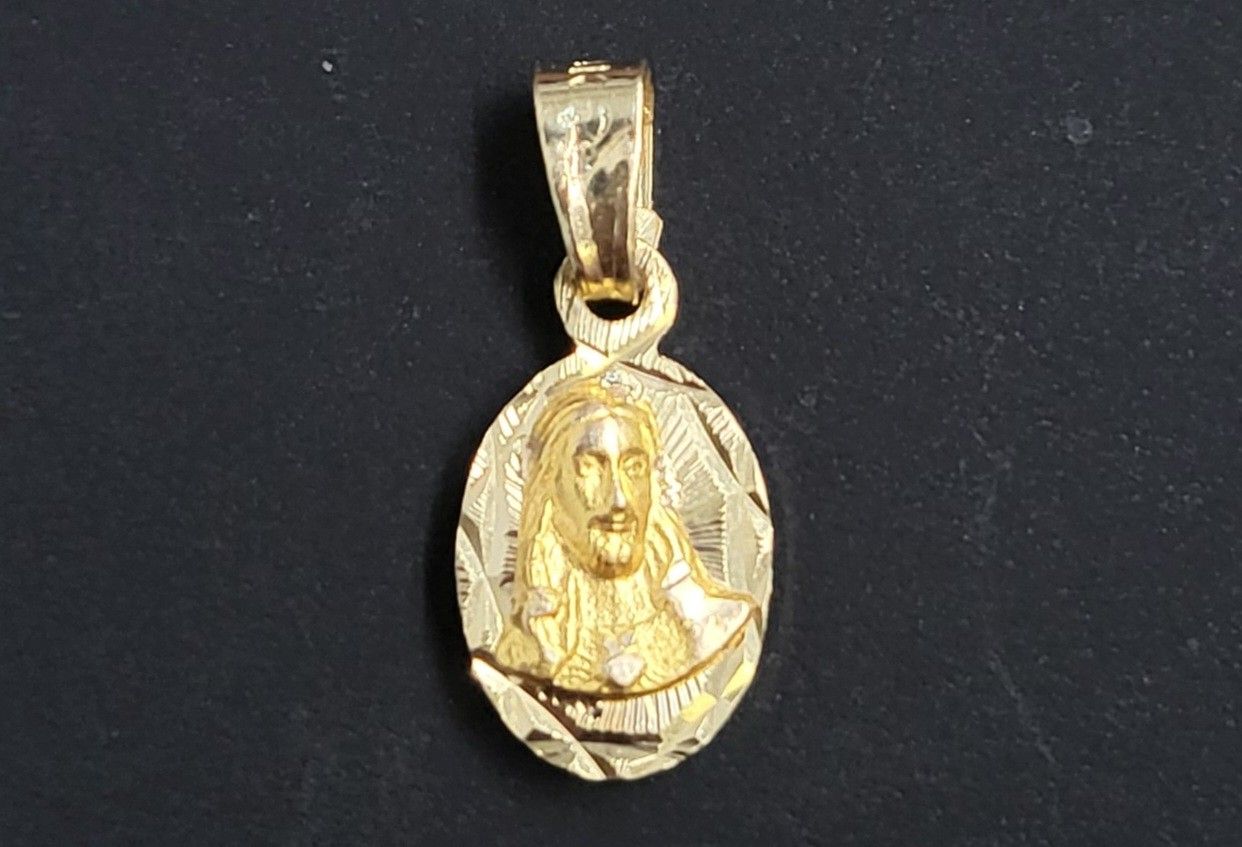 Colgante Con Dios En Oro De 14k Garantizado