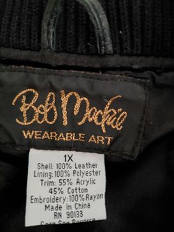 Bob Mackie leather jacket