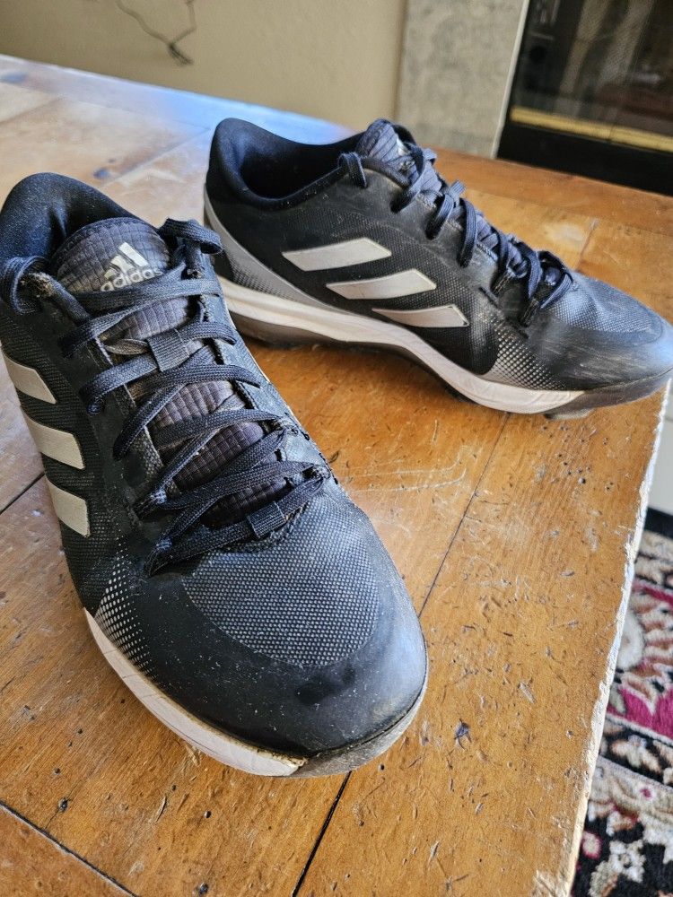 Adidas Pure Hustle 2 TPU Cleat Black/White Size 8