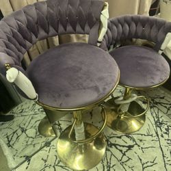 Purple Bar Stools