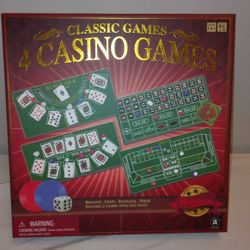 Vintage Boardgames  New 4 Casino Games 