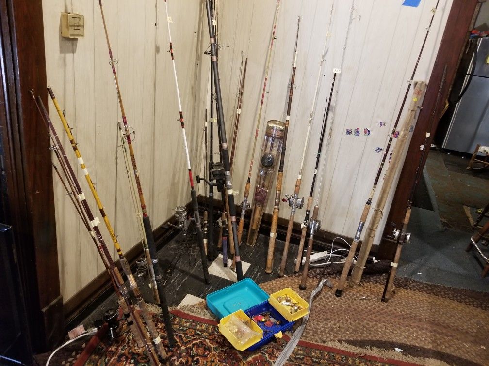 Vintage fishing Rods And Reels for Sale in Portland, OR OfferUp