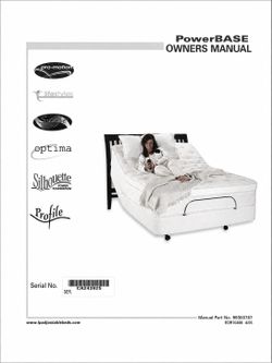 PowerBase Adjustable Bed Owners Manual