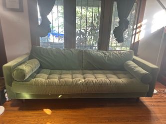 Green Tufted Sofa