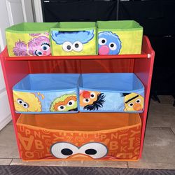 Elmo toy storage/desk