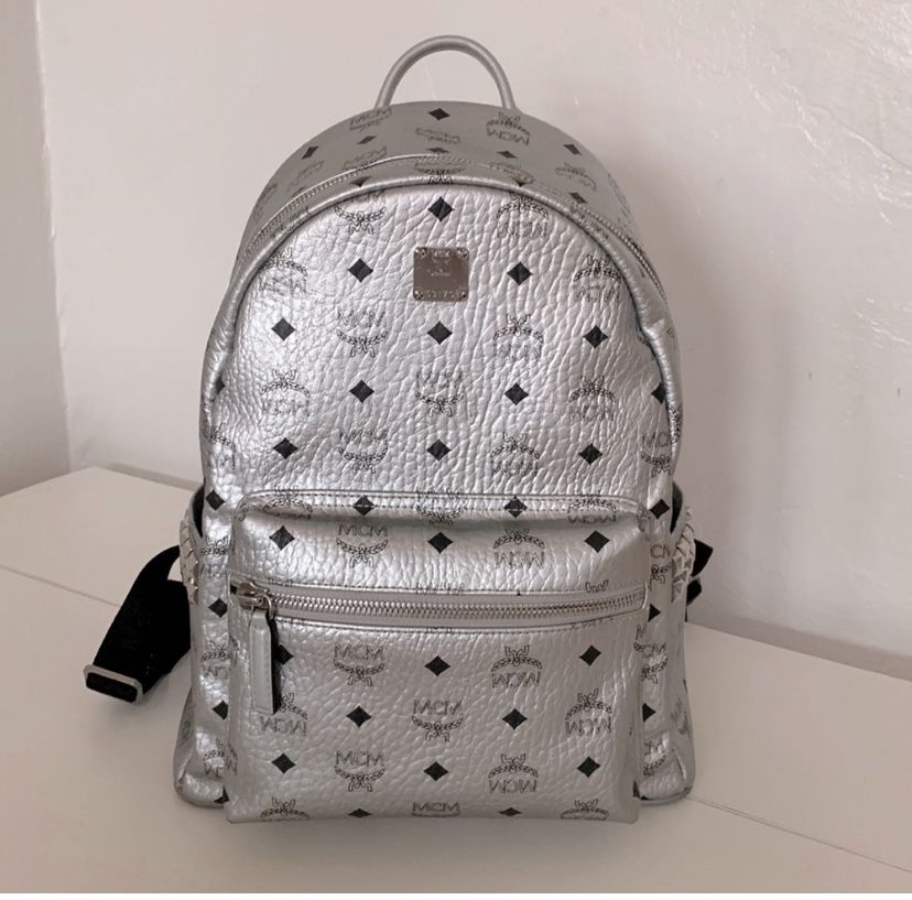 Rare MCM Berlin Large Silver Studded Bag