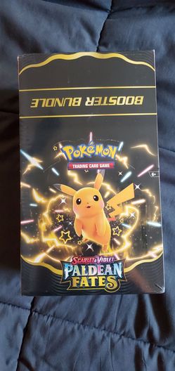Pokemon Paldean Fates booster bundle display - SEALED