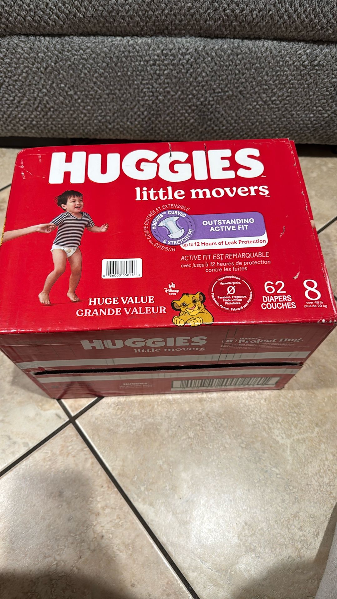 Huggies Little Movers Size8
