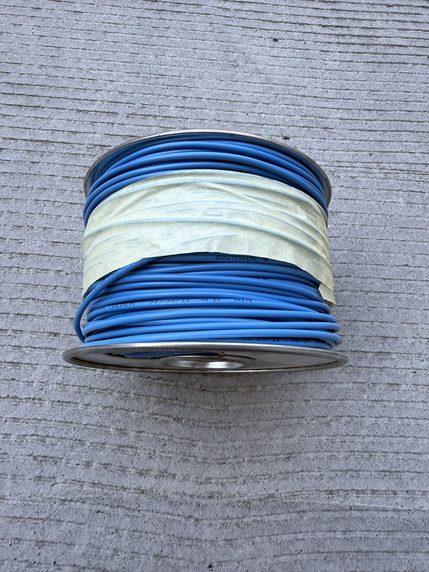 18 SOL UF Copper Single-Conductor Underground Feeder Wire - Blue - NEW