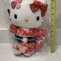 Sanrio Character Hello Kitty Plush (Sakura Kimono) Plushie 8” and 11" - Japan Exclusives