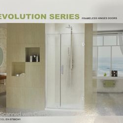 Frameless Shower Swing Door 59x72