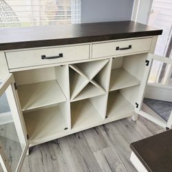 Like New Bar Height Dining Table And Console/Buffet