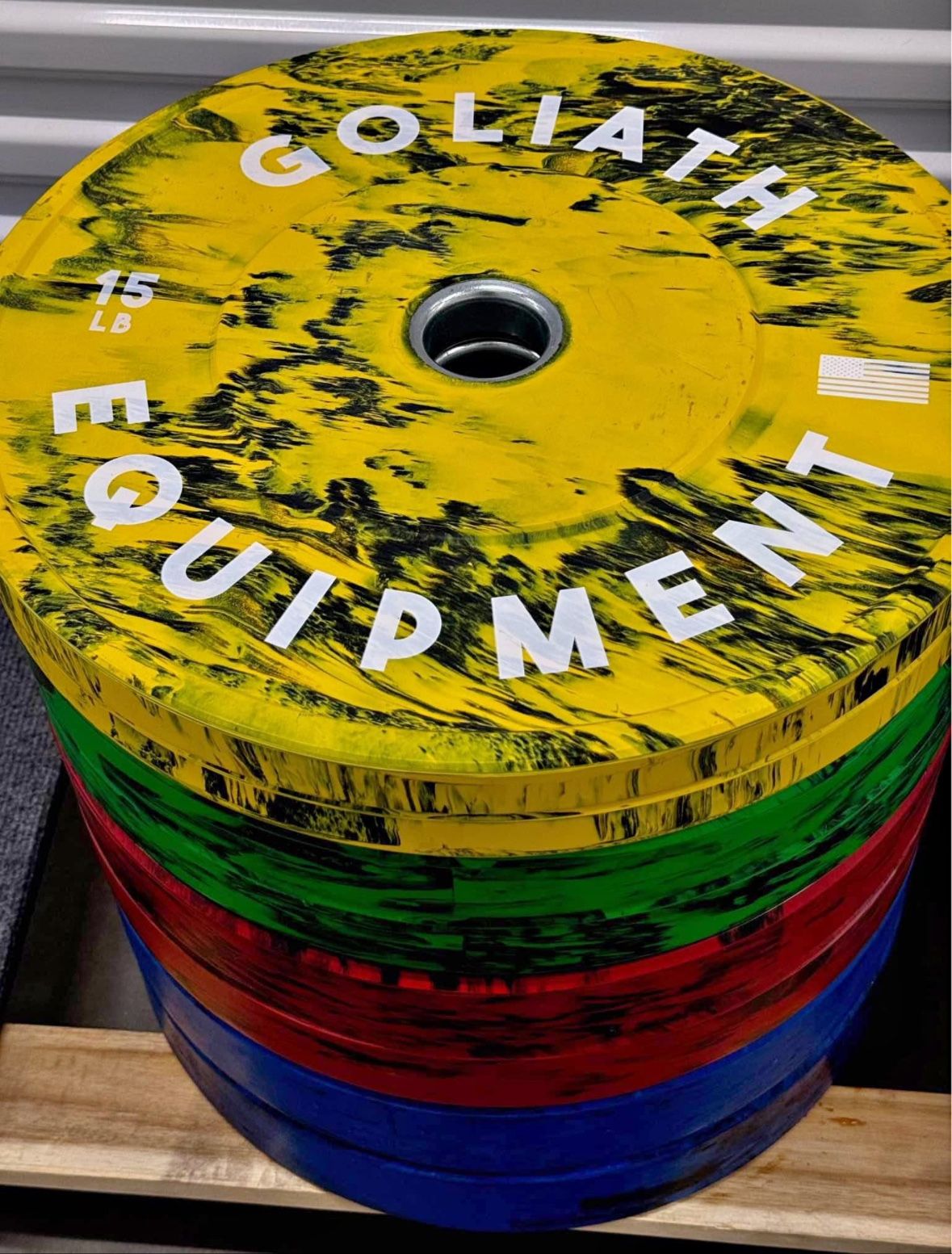 Multicolor Bumper Plates Gym Equipment