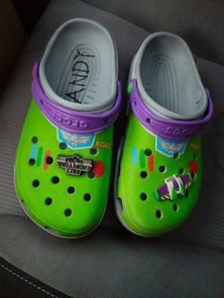 Buzz crocs used still good to wear