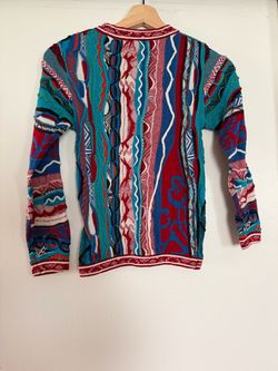 Boys Coogi-Style Multicolor Textured Knit Sweater Size 7