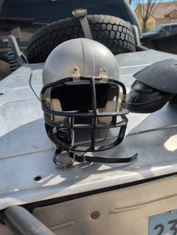 football helmet and pads