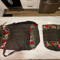 Vera Bradley Duffle Bag/Oversized Tote Set 