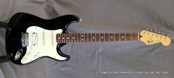 Fender Mexico Stratocaster Black Body Electric guitar 