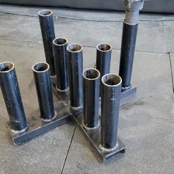 Old school 9 Barbell holder,