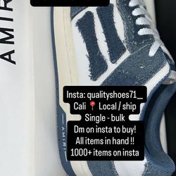 Denim Blue Amiri Shoes