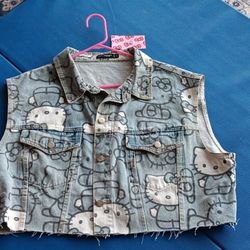 Hello Kitty Denim Vest
