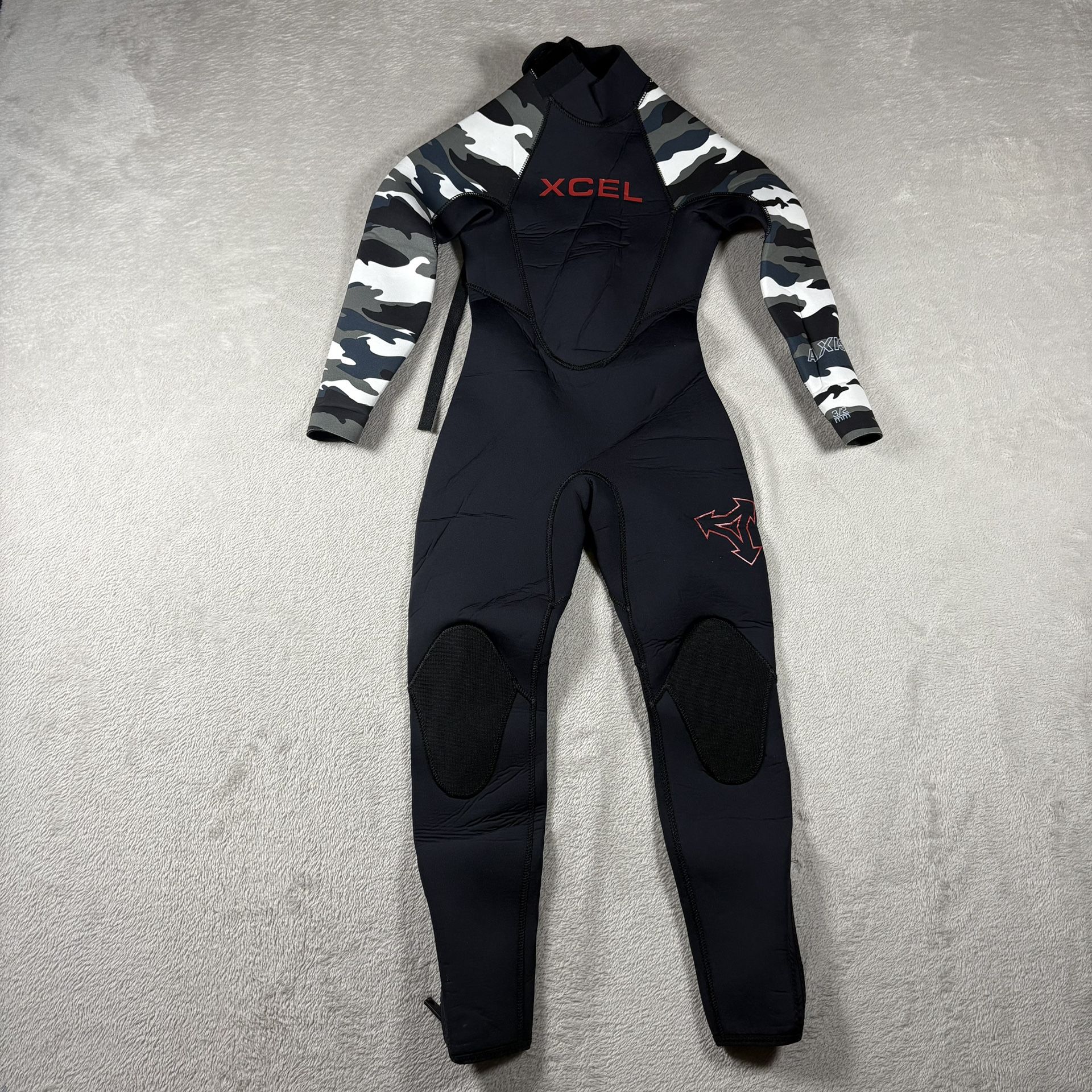 XCEL Youth Full Wetsuit Boys Size 4 Camo Black AXIS 3/2mm