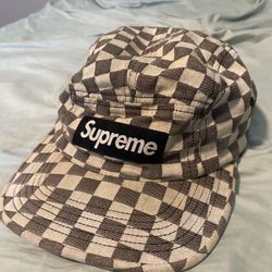 supreme checker board hat 
