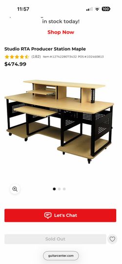 STUDIO RTA PRODUCTION DESK **DESK ONLY NO GEAR