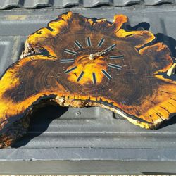 Live Edge Wooden Wall Clock