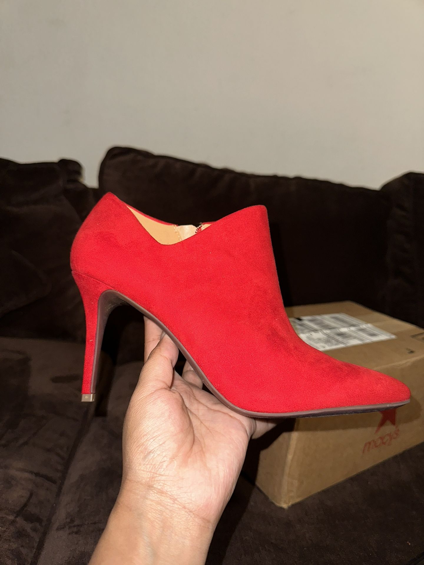 Red Bootie Heels