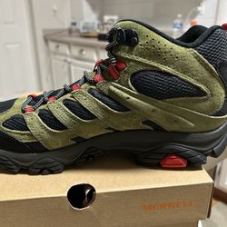 Merrell Men's Size 11 Moab 3 Mid Avocado Hiking New Waterproof Trail Boots Shoes