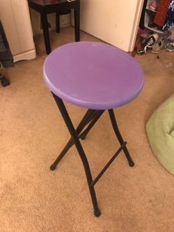 Purple stool!