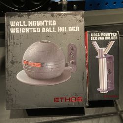 Wall Mount Storage For Barbells And Medicine Balls