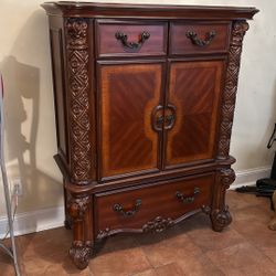 Cherry Wood Antique Dresser 