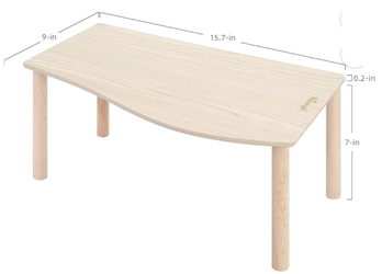 NiteAngel Hamster Play Wooden Platform: Wave Shaped