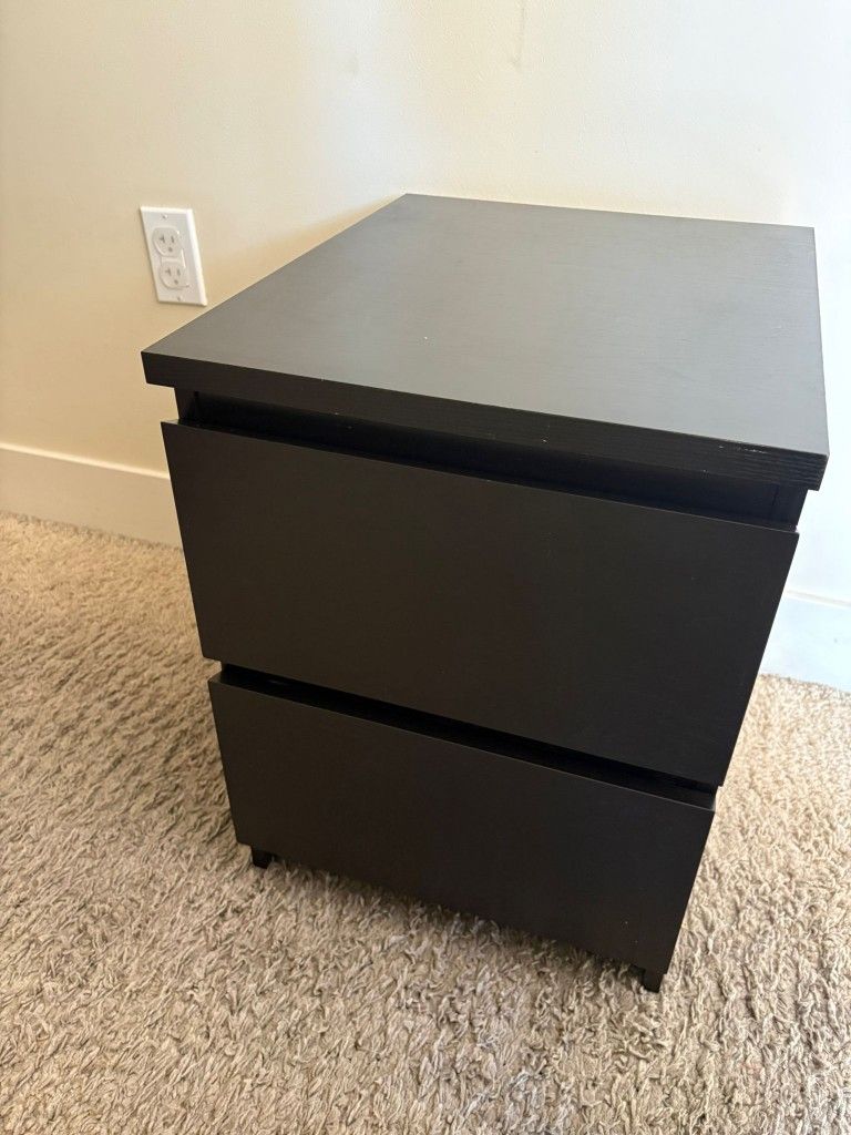 2 Drawer unit - Dark Brown