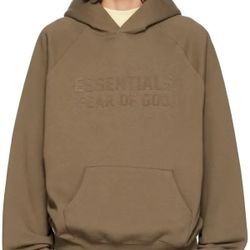 *NEW* Fear of God ESSENTIALS Wood Hoodie SMALL
