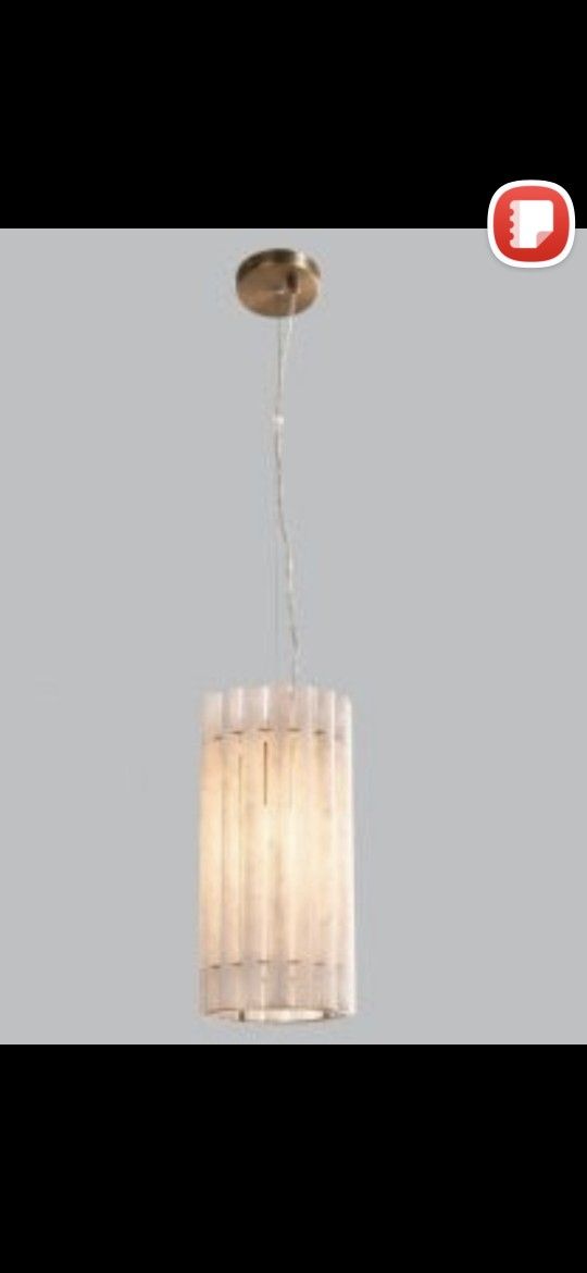 Optimant Lightning Gold Pendant Lightning Modern Glass Cylinder Light Fixture