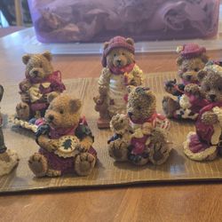 8 American greetings Heart Patch Place first edition bears.