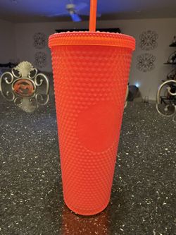 Starbucks Orange Red Venti Cup