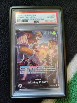 Monkey d luffy one piece psa magazine promo psa 10
